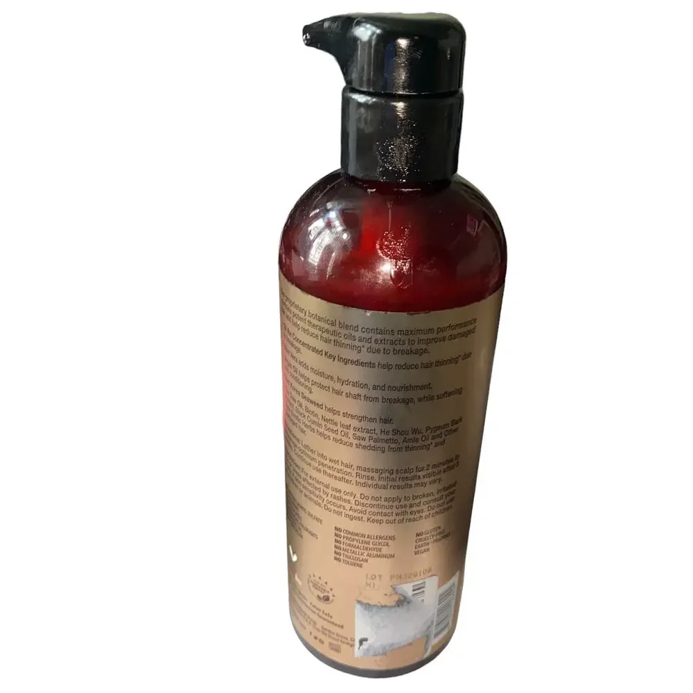 Pura D'or Shampoo 2X concentrated 16 oz open bottle
